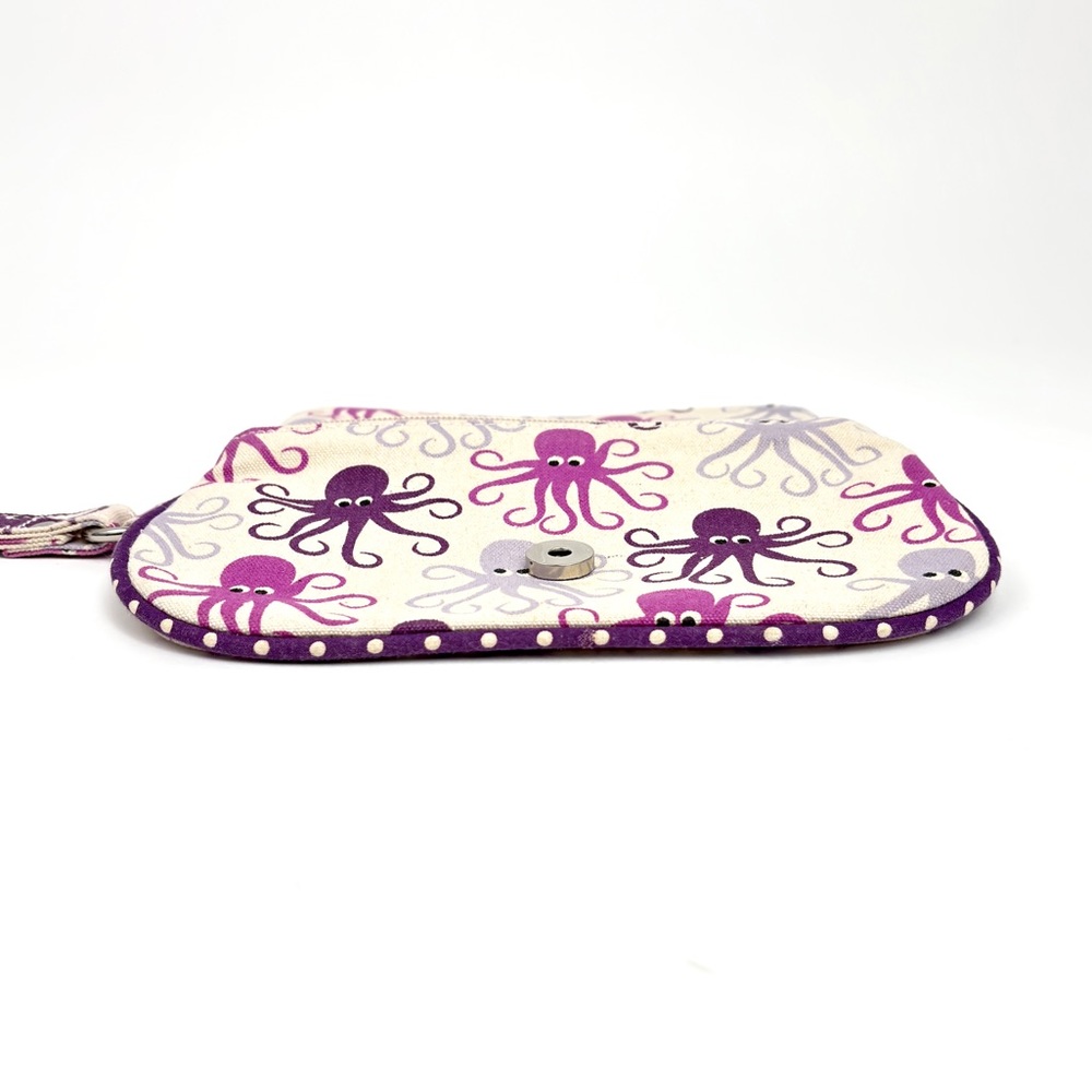 Bungalow 360 Octopus Print Canvas Wristlet Clutch Purse - Picture 9 of 16
